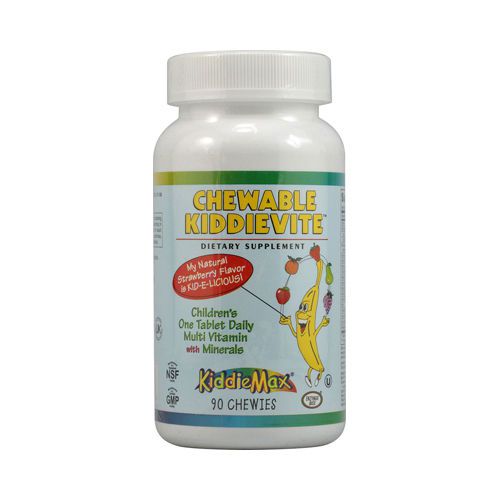 NEW Maxi Health Kosher Vitamins-Maxi Health Chewable Kiddievite Natural Strawber