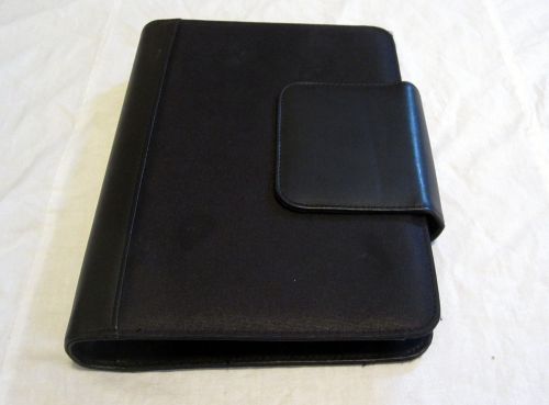 Franklin covey classic day 365 black canvas planner organizer 7 ring binder nice for sale