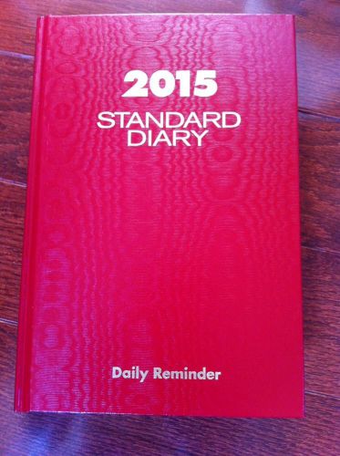 AT-A-GLANCE 2015 DAILY Standard DIARY Reminder HARDCOVER RED Planner/6&#034;x 8 3/4&#034;
