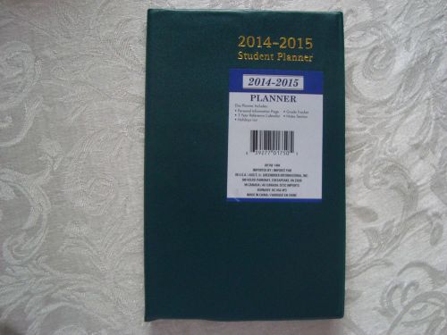 Green 2014-2015 Weekly Student Planner Daily Appointment Book School Doctors