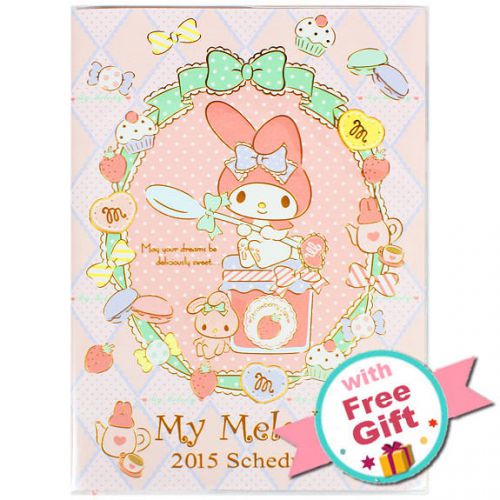 2015 My Melody Schedule Book Monthly Planner  Datebook A5 Sanrio + Gift  Japan