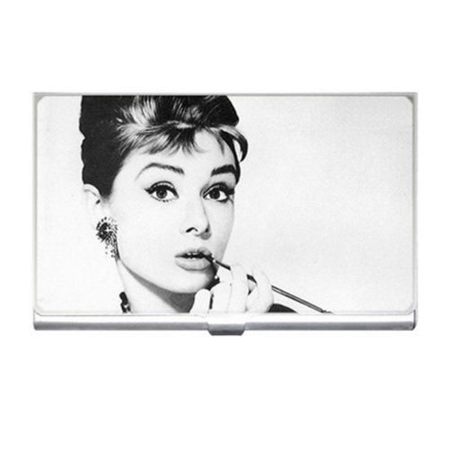Audrey Hepburn Business Name Credit ID Card Holder Free Shipping