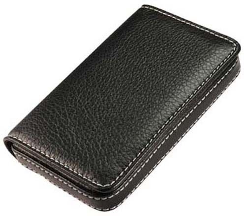 New Leatherette Business Name Card Holder Wallet Box Case B37BA
