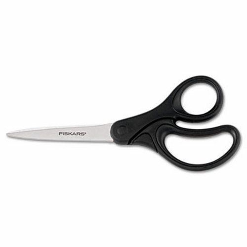 Fiskars Recycled Scissors, 8 in. Length, Straight, Pointed, Black (FSK01004253J)