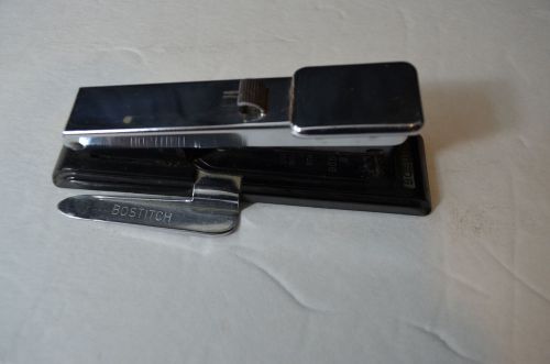 BOSTITCH STAPLER STAPLE REMOVER ATTACHED VINTAGE  OFFICE DESK HAND MANUAL