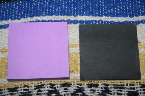 Purple and black sticky pads 3x3 for pop up note dispenser xmas stocking stuffer for sale