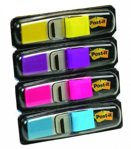 Post-it Colored Small Tape Flag - Self-adhesive, Removable - 0.50&#034; X (6834ab)