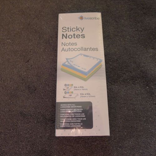 Livescribe Sticky Notes 3 3 Inches x 3 inches, 3 3 inches x 5 inches ANA-00043