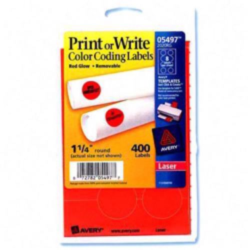 Avery Print or Write Color Coding Labels