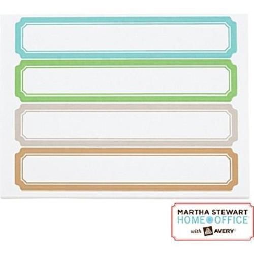 Martha stewart home officetm with averytm file folder labels - blue, green, for sale