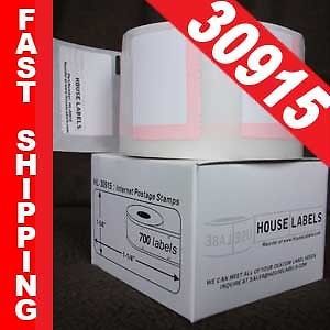 1 roll of internet postage (700) labels fits dymo® labelwriters® 30915 for sale