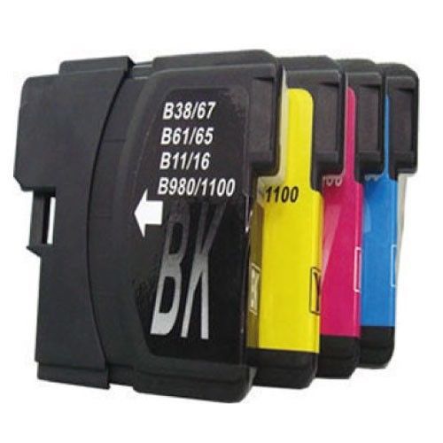 4x Brother LC990 LC1100 Cleaning Unclog Ink Cartridges for DCP-6690CN DCP-6690CW