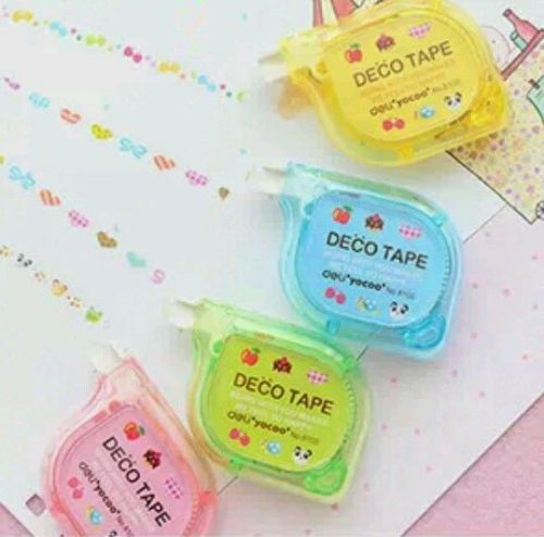 1 pc Colorful with cute and lovely flower logo Correction tape / decoration tape