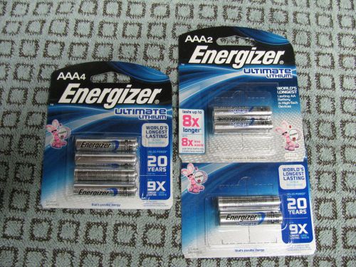 New Sealed ( 8 ) AAA Energizer Ultimate Lithium Batteries FAST SHIPPING