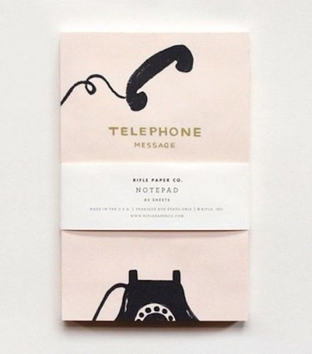 Rifle paper co. - notepad - telephone message - 85 sheets for sale