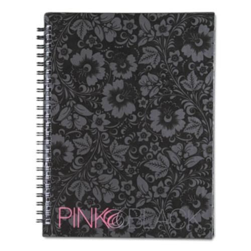 Mead 400015933 pink &amp; black professional wirebound notebook, 8-1/4 x 6-1/4, 70 for sale