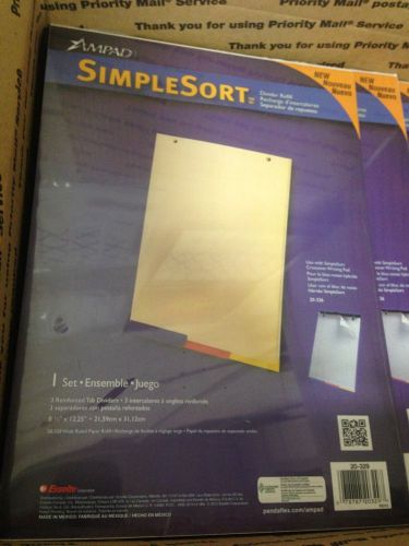 AMPAD Corporation Simplesort Crossover Writing Pad Divider Refill Lot  of 129