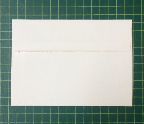 Strathmore Pastelle Flourescent White A7 80# Felt Finish Deckle Edge Envelopes