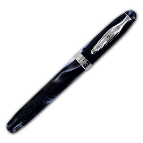 Noodler&#039;s ink ahab piston fountain pen, fine nib - ivory darkness white &amp; black for sale