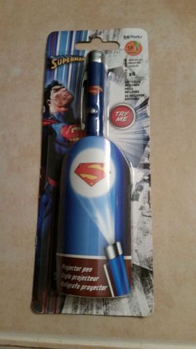 Superman Light Superman Logo Projector Pen &amp; Ballpoint Pen By INK WORKS