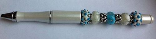 GO11105F Artisan Pen - White - Blue