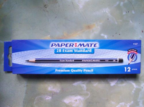 12 Paper Mate Pencil 2B Exam Standard Model 1107 New