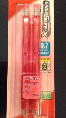 Pentel EnerGize-X Mechanical Pencils 0.7mm Pink Breast Cancer Pencils