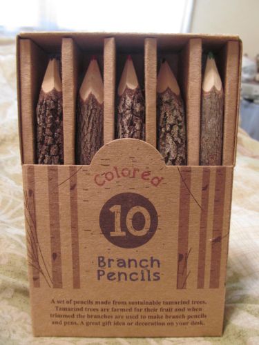 NEW...*COLORED 10 BRANCH PENCILS*...from TAMARIND TREES..Novelty GIFT IDEA..NIB