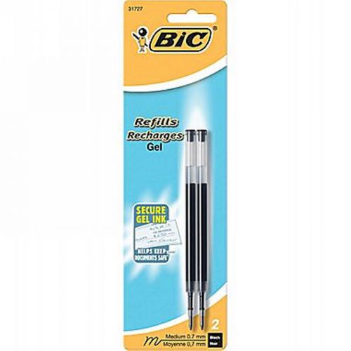 BIC® Medium Gel Refill for BIC Gel Pens, 2/Pack, Black