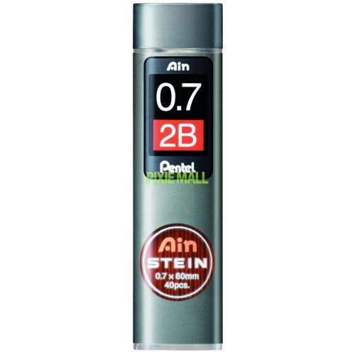 PENTEL Ain STEIN BLACK refill leads for mechanical pencil 0.7 mm - 2B