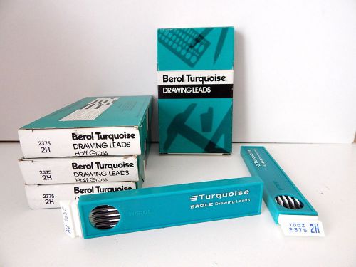 26 dozen! berol turquoise 2375 2h  drawing leads 312 pieces! drafting/pencil usa for sale