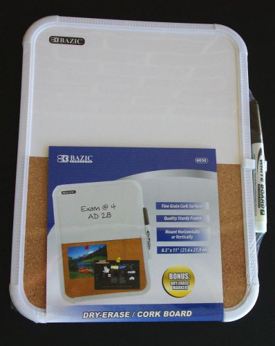 Corkboard+Whiteboard 2-In-1 Dry Erase 210mm x 280mm + Marker-Free Postage Too
