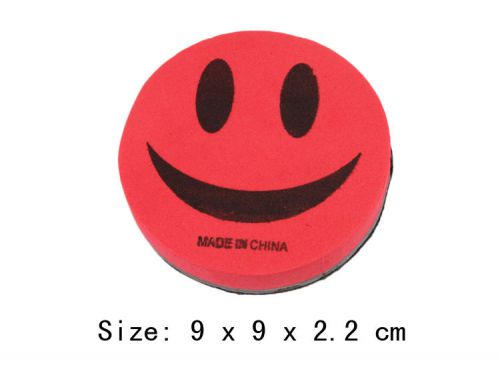 1PCS Chic Fashion Economic Smile Face Chalk Board Eraser New Brand Random