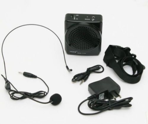 Aker 2100 12w waistband portable pa voice amplifier booster mp3 speaker for sale