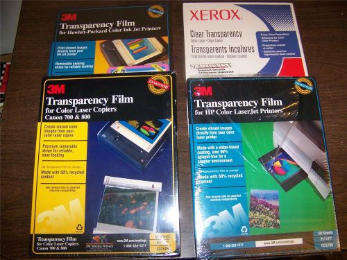 TRANSPARENCY FILM SEALED LOT OF 4