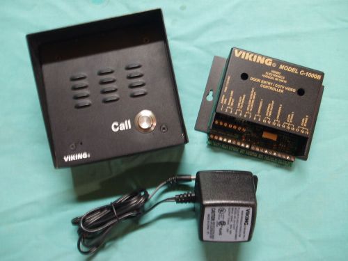 Viking C-1000B Controller, W-1000 Door Station &amp; VE-5X5 Outdoor Box, NICE!!!
