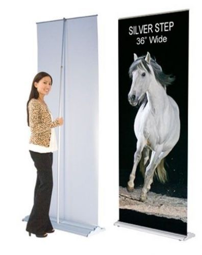Next day service hd retractable banner stand 36&#034; with vinyl print for sale