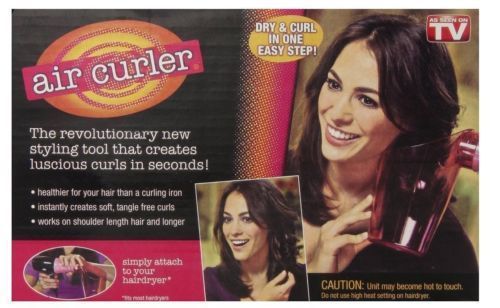 Air curler soft curl hair dryer attachment as seen on tv air vortex technology for sale
