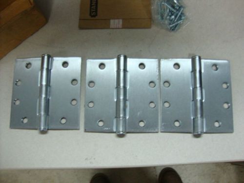 Stanley 4.5&#034; x 4.5&#034; door hinges f179 p/n 05-0038,  3 pack w/ screws new in box for sale