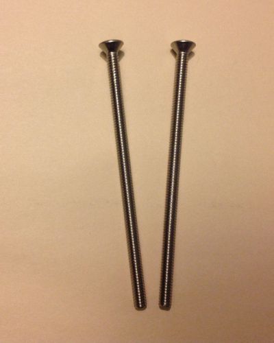 1/4&#034; - 20 x 5&#034;  Stainless Steel Phillips Oval Head Machine Screw - 2 Pieces