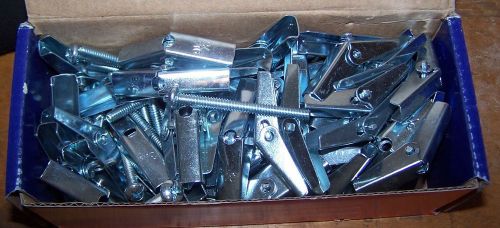 New box of 50 toggle bolts 3/16 x 2&#034; round head drill 1/2&#034; hole powers 04121 for sale