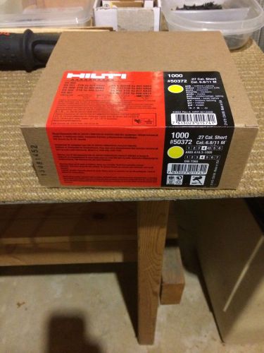 Hilti 27 cal 50372 dx cartridge yellow box of 1000 new ramset 50352 for sale