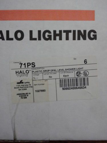 Halo plastic drop opal lens shower light. 71PS