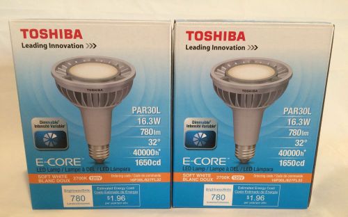 Lot Of 2 Toshiba E-Core 16.3W Soft White 16P30L/827FL32 LED Lamp