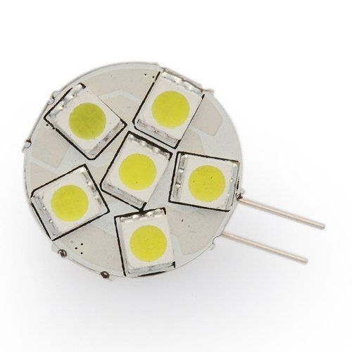 Ledwholesalers Disc Type G4 Base Side Pin LED Bulb with 9xsmd2835 12v Ac/dc  Pac