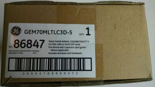 General Electric Metal Halide Ballast  GEM70MLTLC3D-5  86847