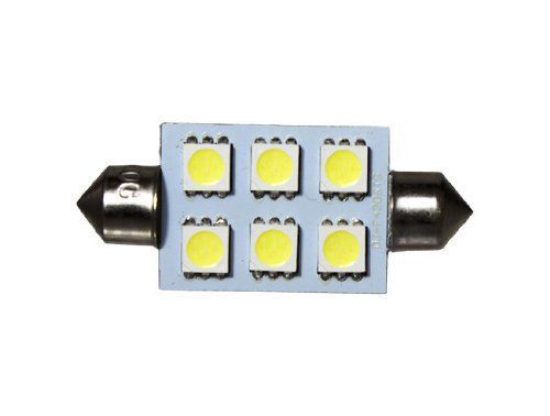 Cbconcept 42mm6smd-cw cool white 42mm 6 high power smd5050 12-volt dc led interi for sale