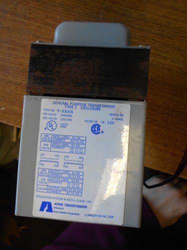 New acme dry tape transformer t-53006 for sale