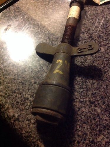 CAST IRON 2&#034; TEST PLUG (PIPE) WITH WINGNUT **USED**