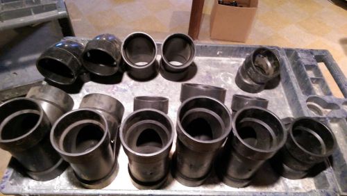 LOT OF VARIOUS 4&#034; ABS FITTINGS 11 PIECES IN LOT ALL 4&#034; ABS FITTINGS OLD STOCK